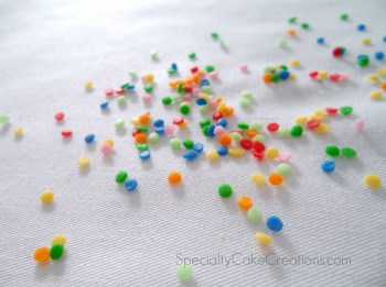 Colourful Sprinkles on Surface