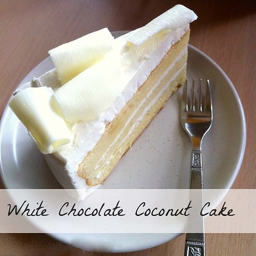 Layered Coconut White Chocolate Cake Recipe