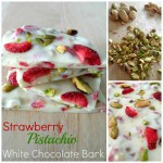 Strawberry Pistachio White Chocolate Bark