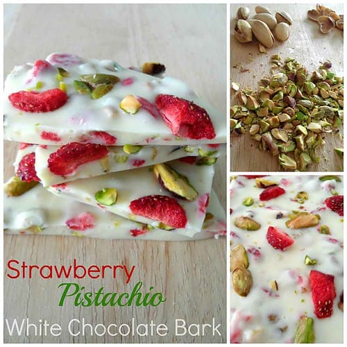 Strawberry Pistachio White Chocolate Bark Recipe