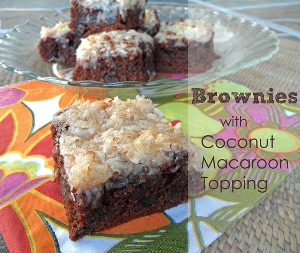 Coconut Macaroon Brownies