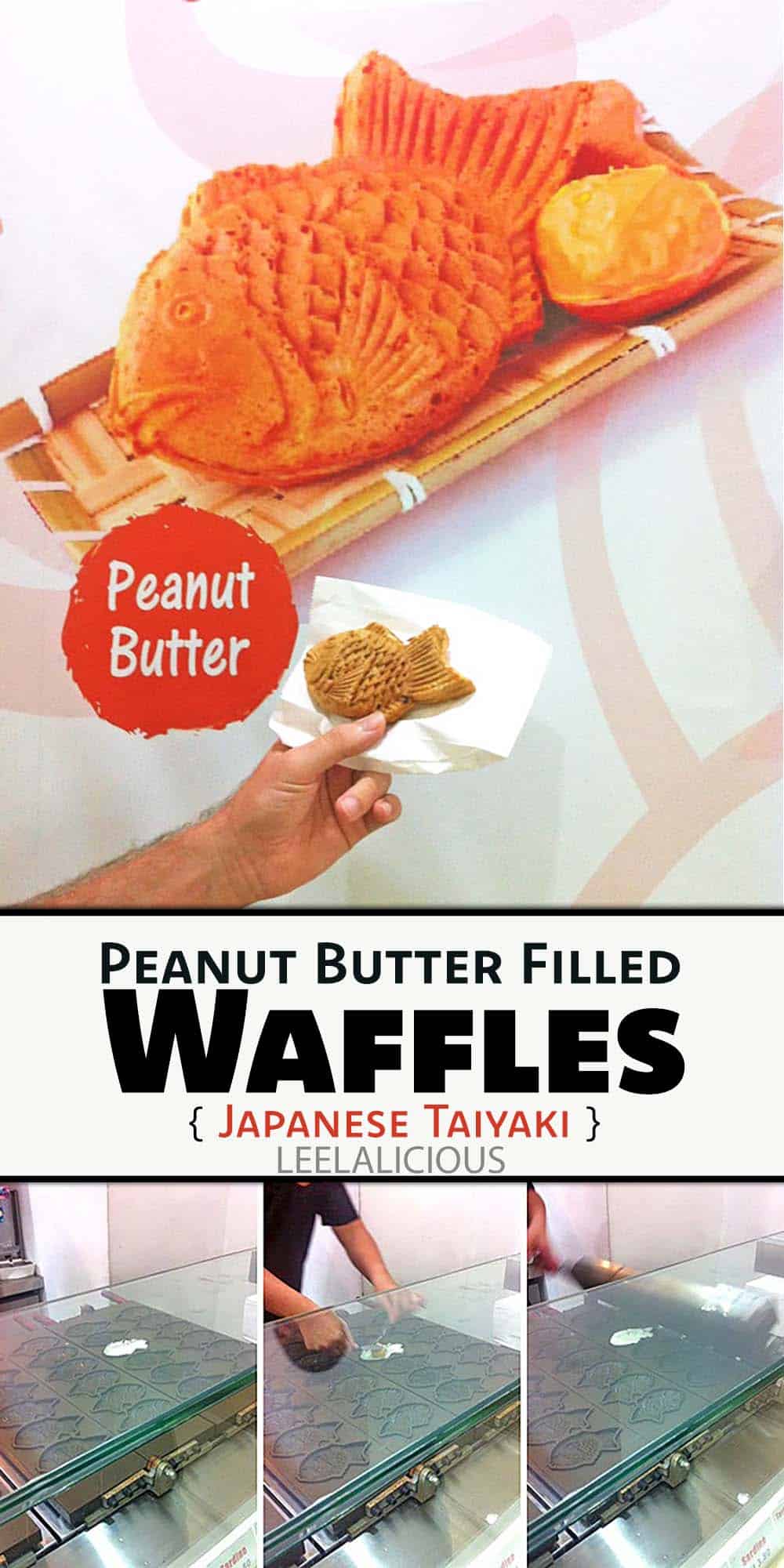 Peanut Butter Filled Waffles {Japanese Taiyaki}
