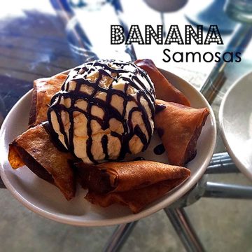 Banana Samosa Recipe with Ice Cream