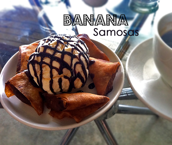 Ice Cream and Banana Samosas