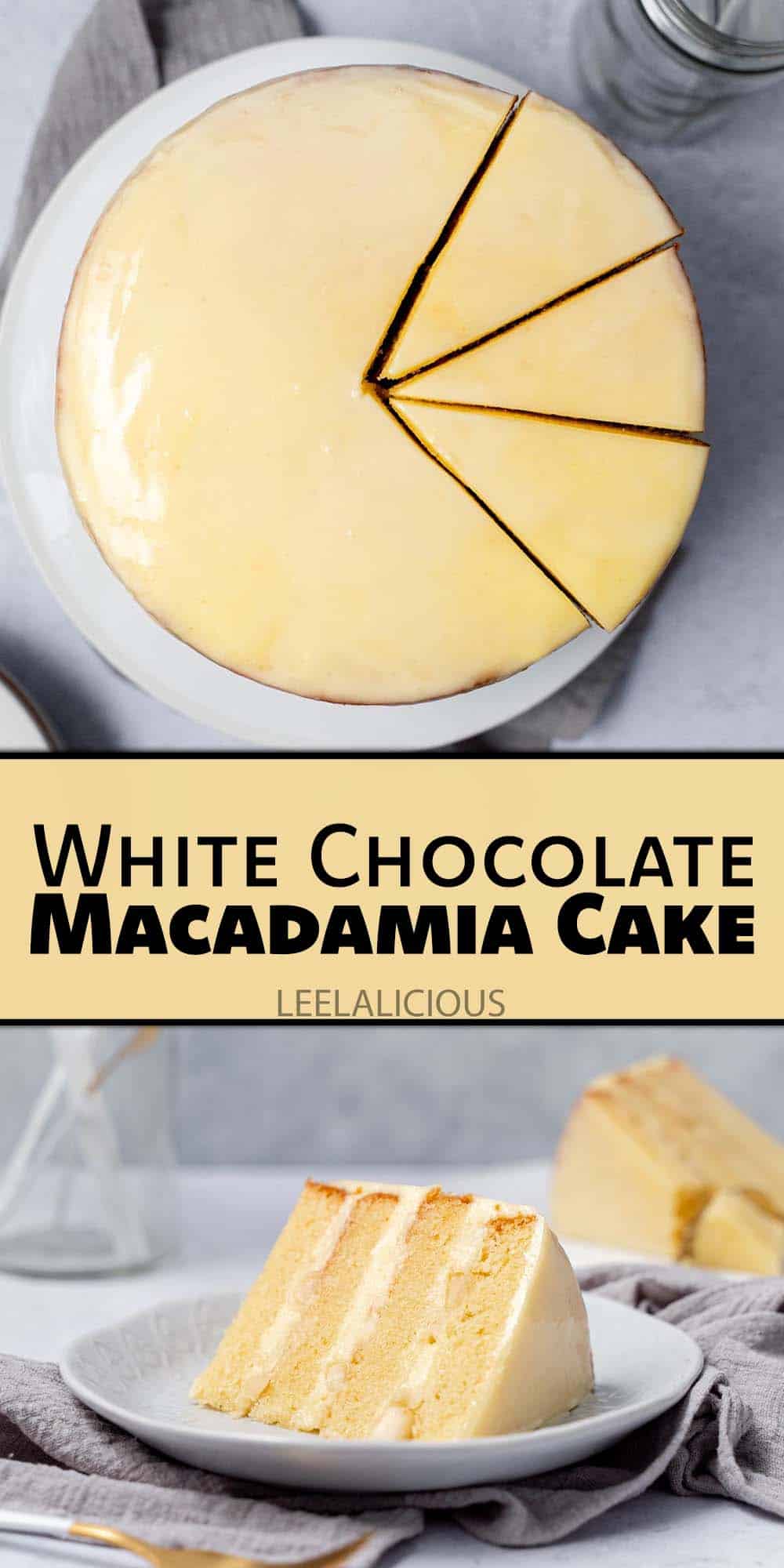 White Chocolate Macadamia Cake