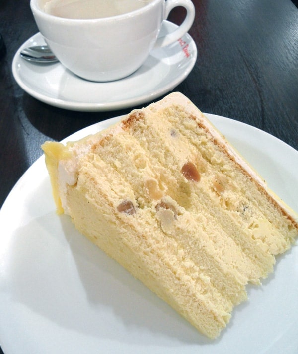 Macadamia White Chocolate Layer Cake