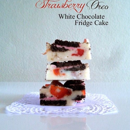 Oreo Strawberry Fudge Cake