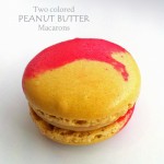 Two Colored Peanut Butter Macarons