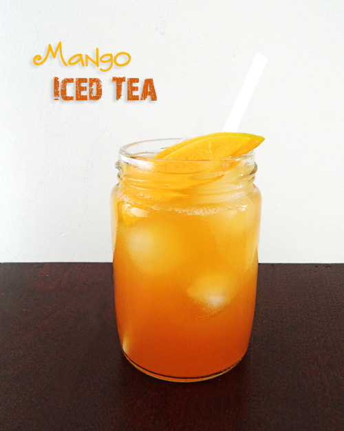 Jar of Mango Iced Tea