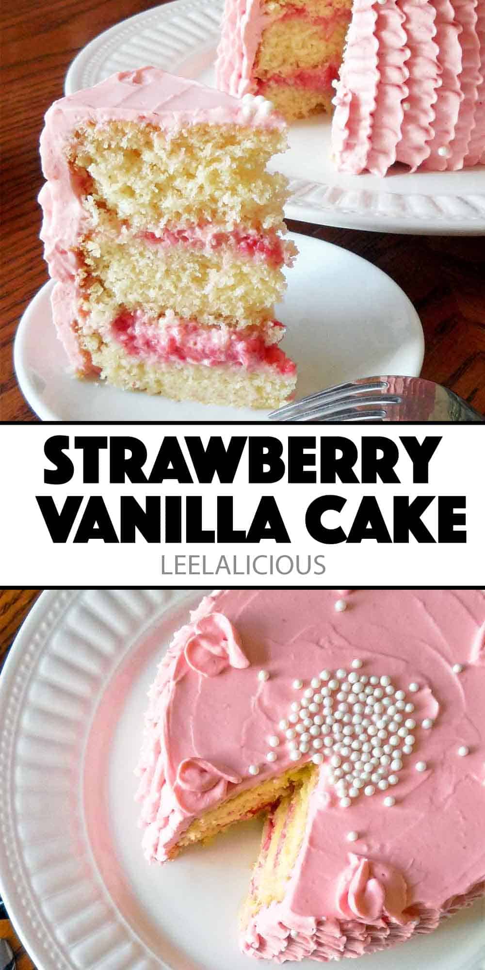 strawberry vanilla cake recipe
