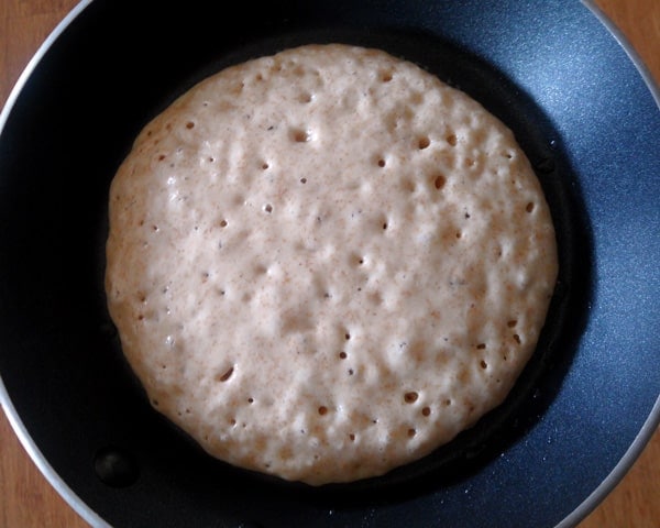 Bubbling Whole Wheat Pancake