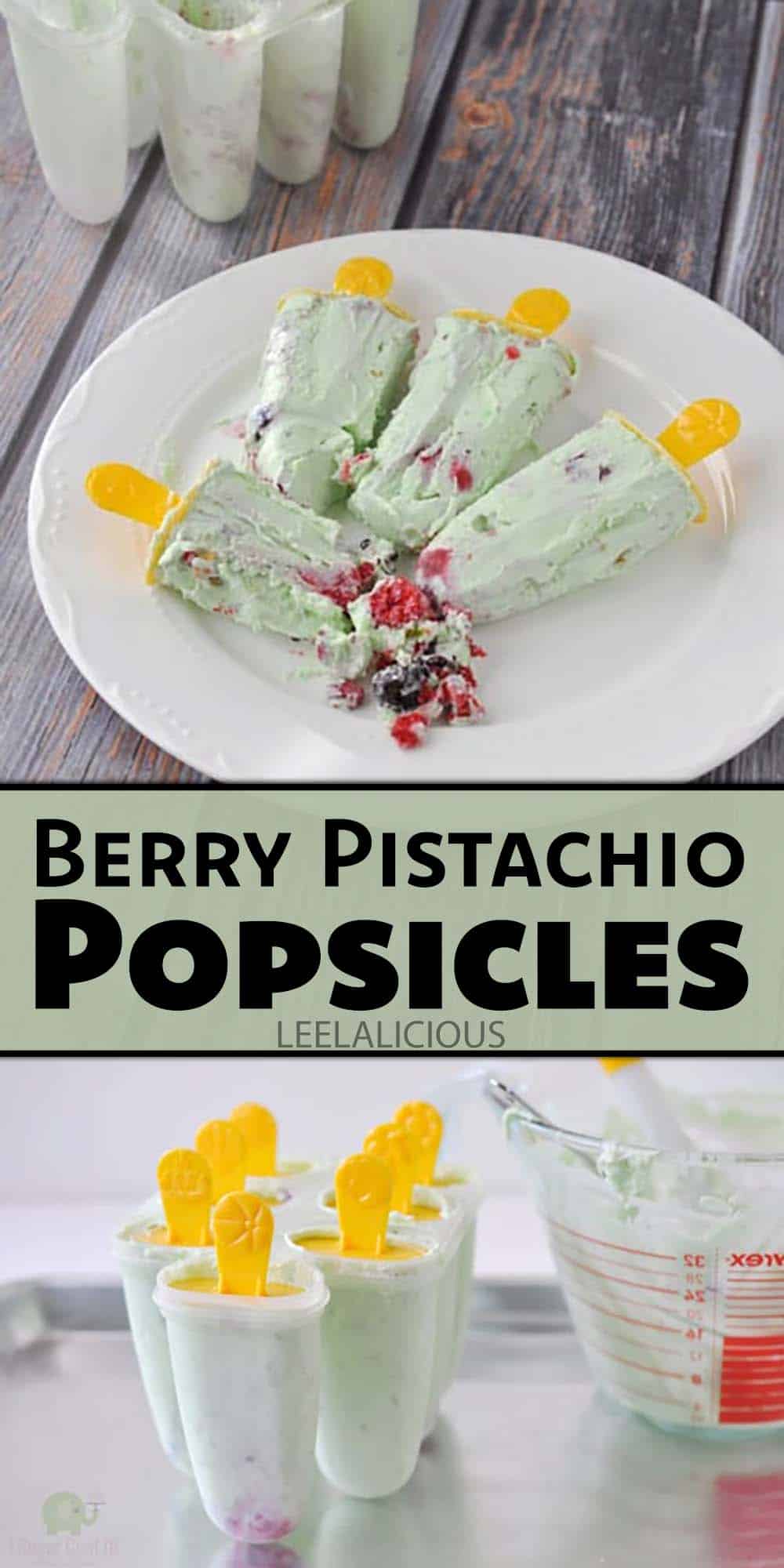 Berry Pistachio Popsicles