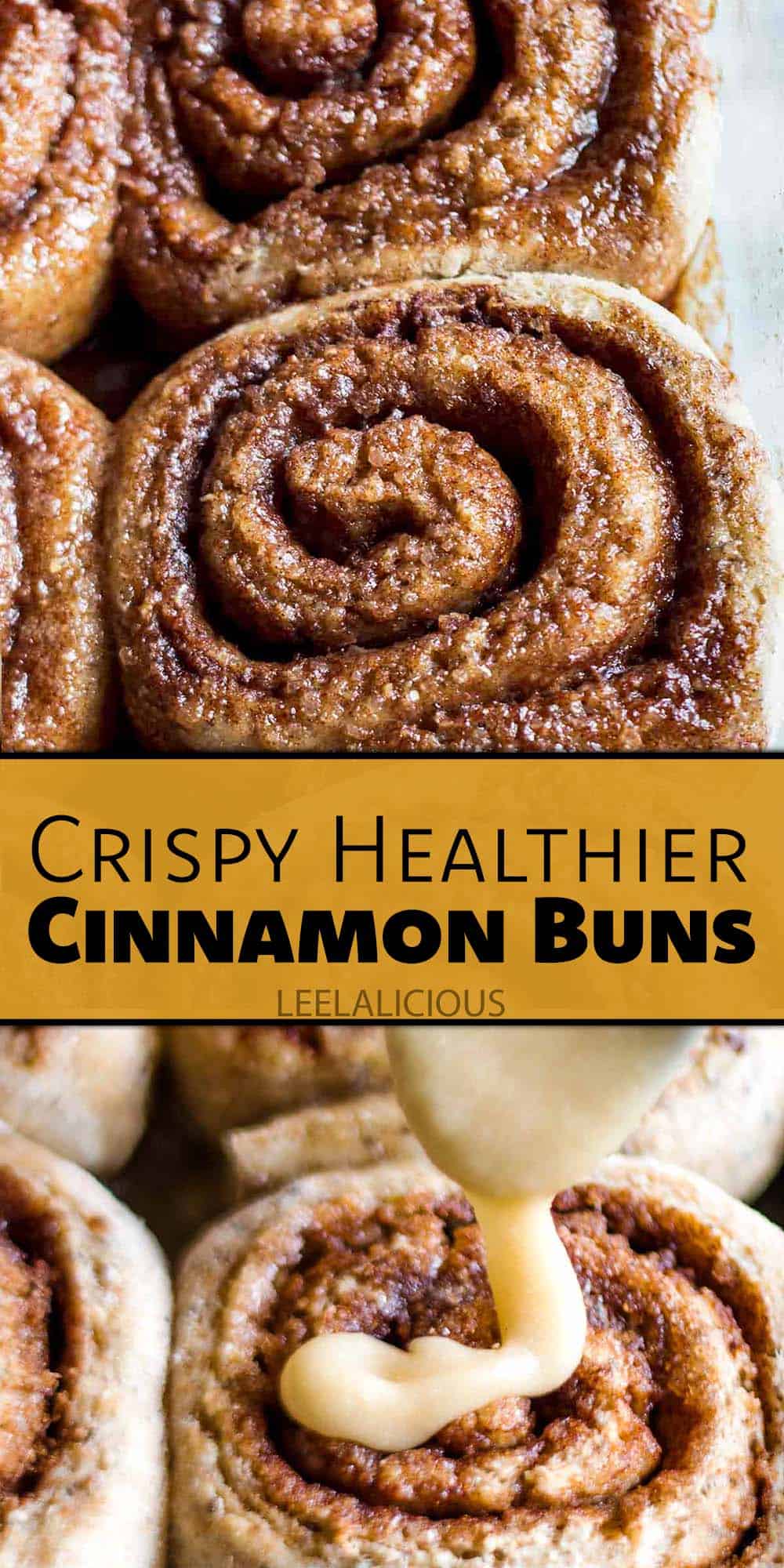 Crispy Healthier Cinnamon Buns