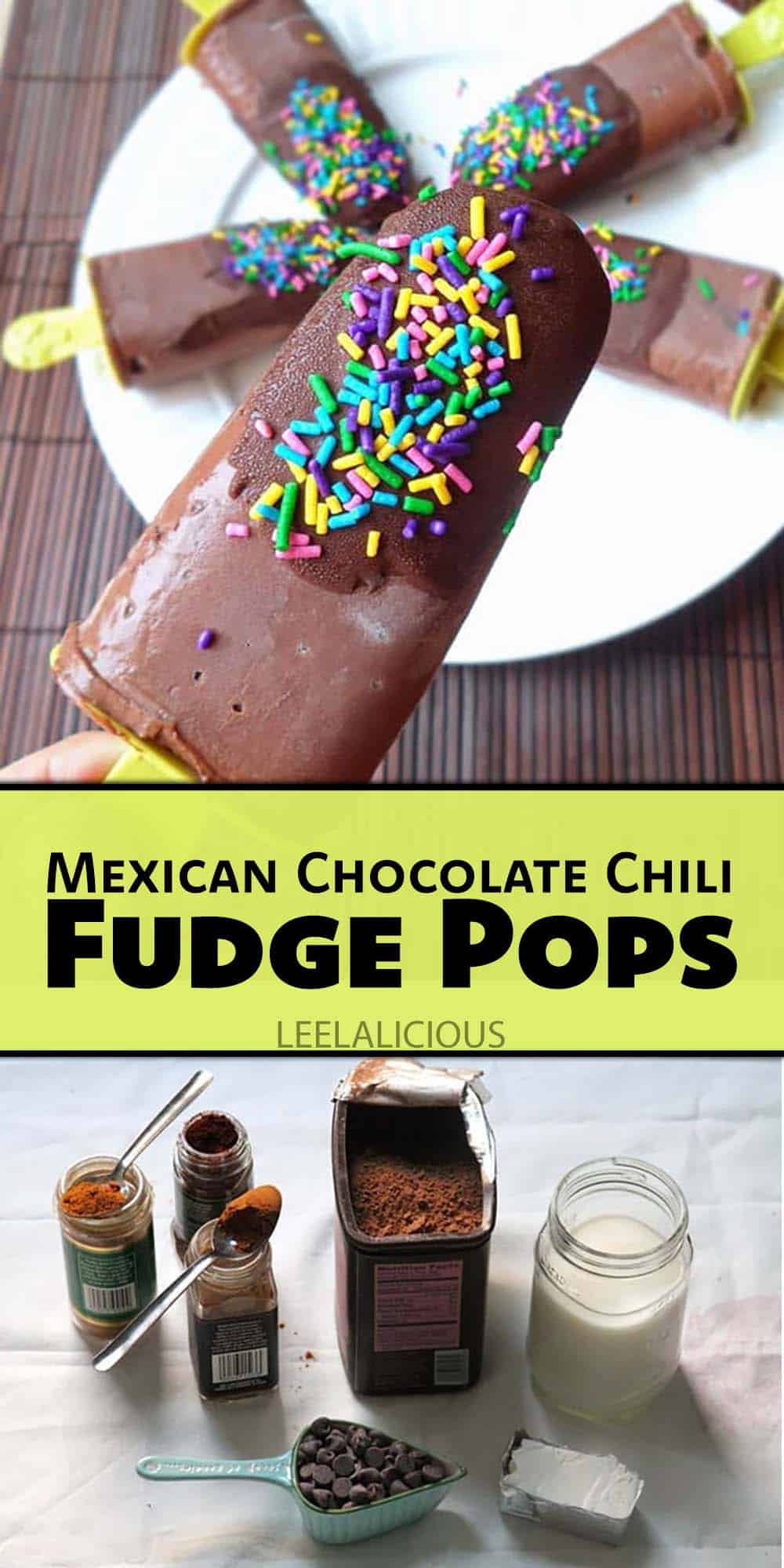 Mexican Chocolate Chili Fudge Pops