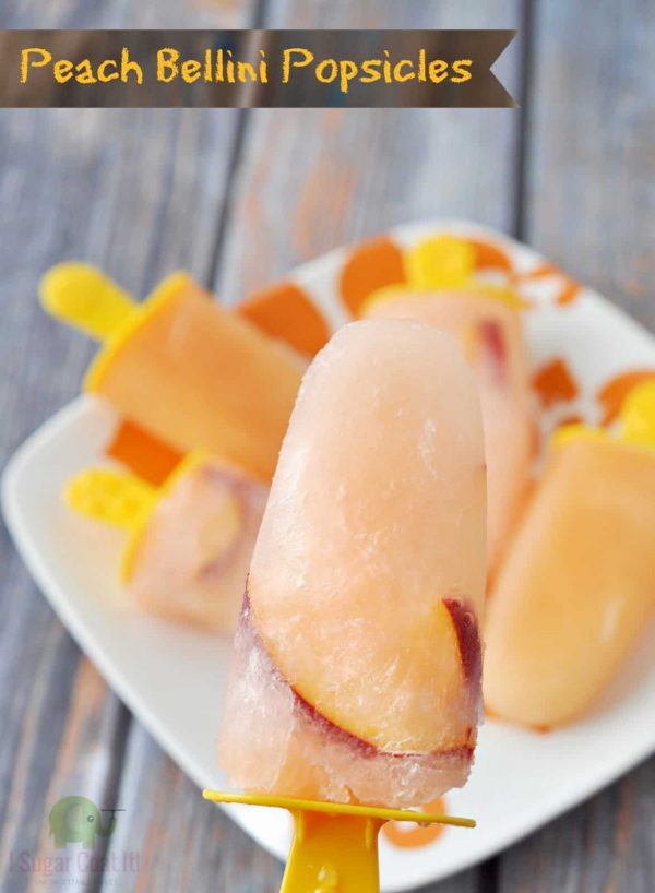 Peach Bellini Popsicles