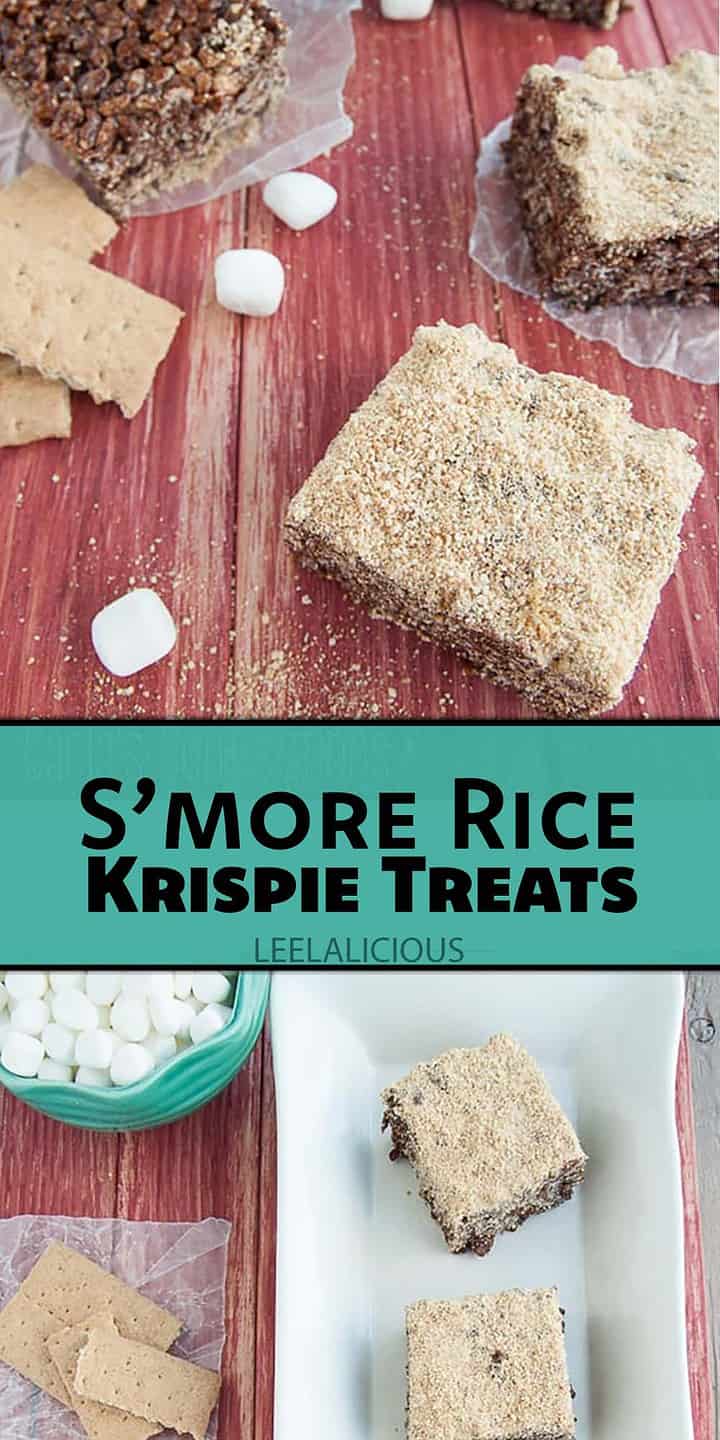 S’more Rice Krispie Treats Recipe » LeelaLicious