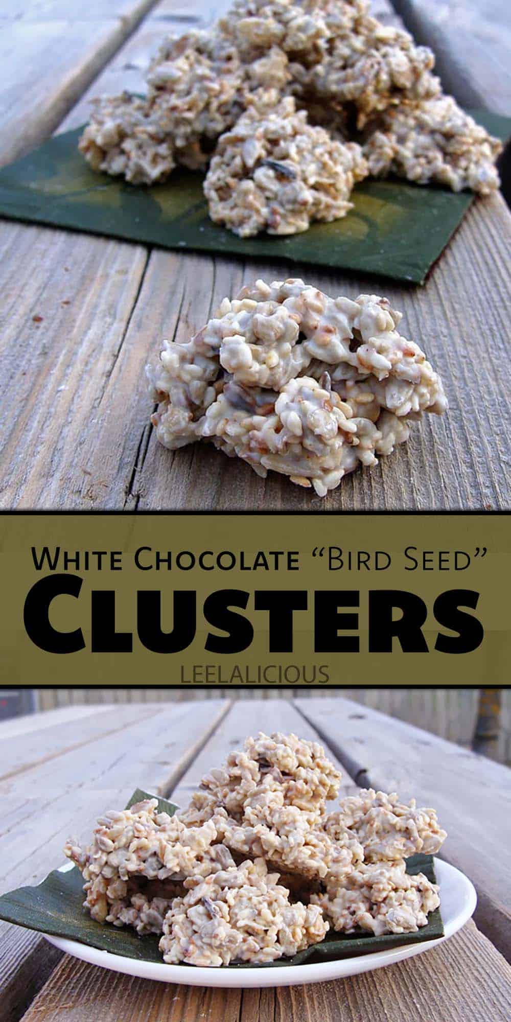 White Chocolate Bird Seed Clusters