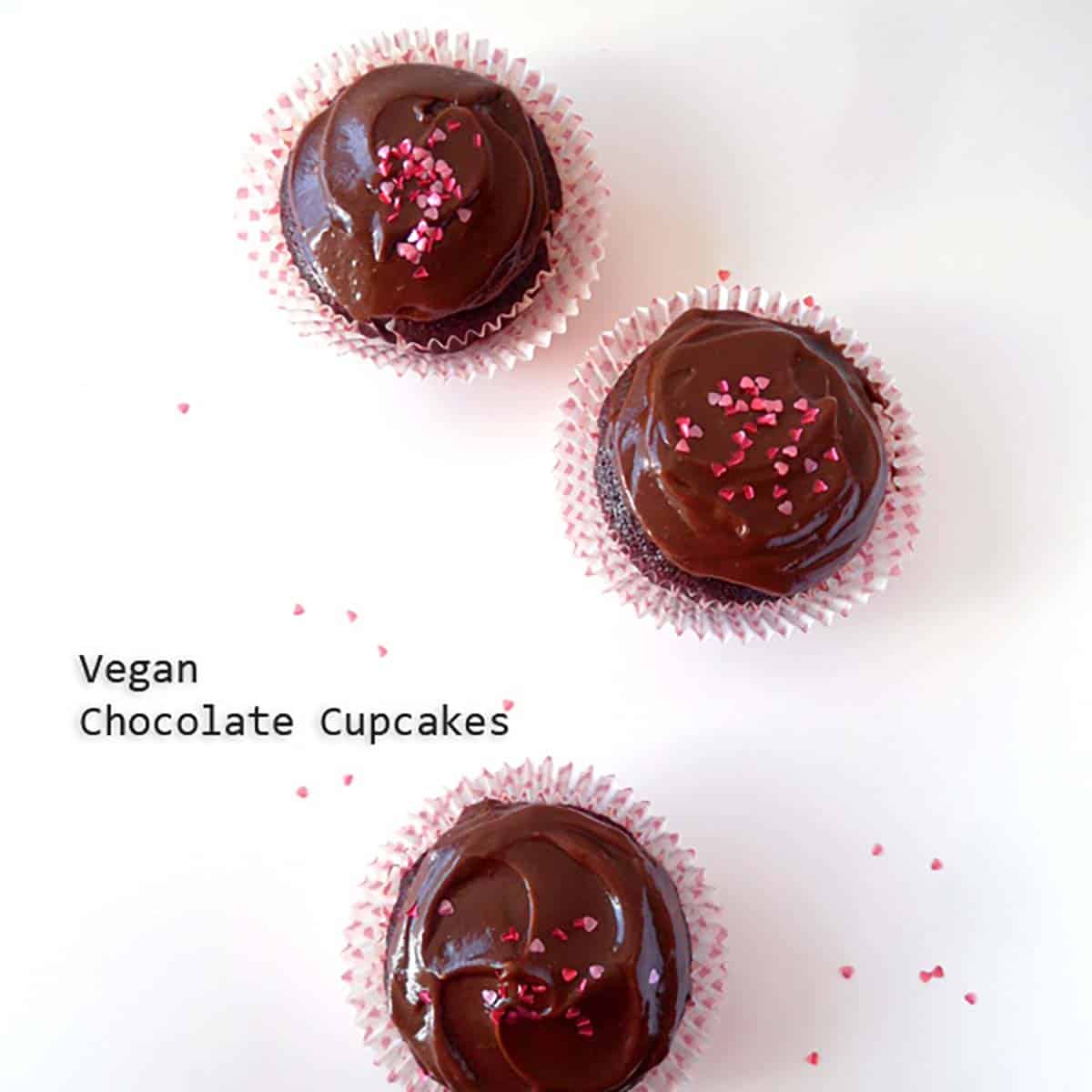 Vegan Chocolate Cupcakes » LeelaLicious