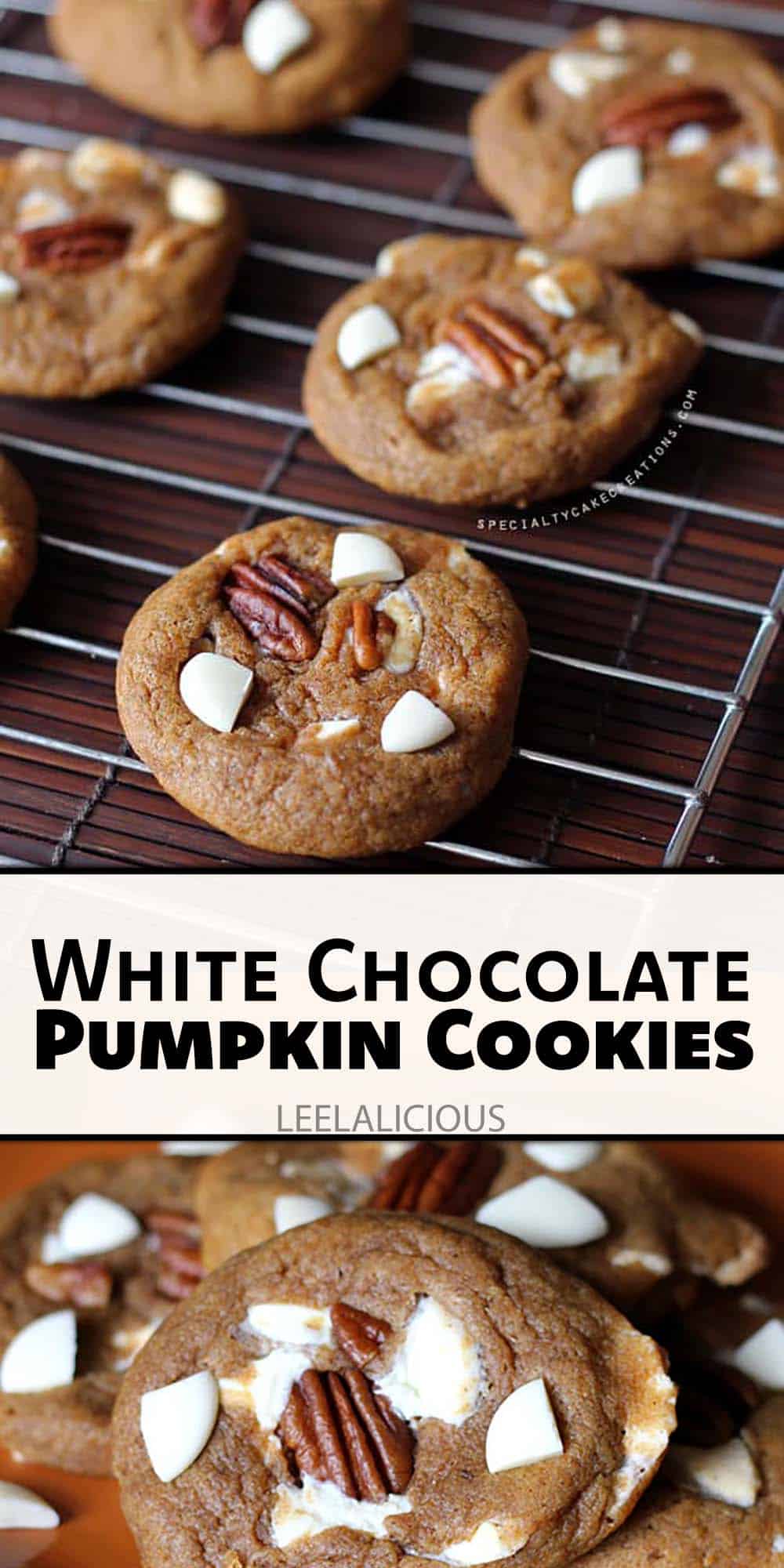 White Chocolate Pumpkin Cookies