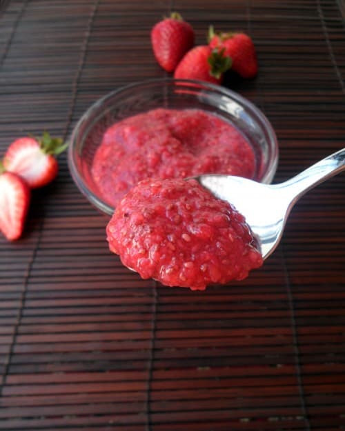 Raw Strawberry Chia Seed Jam