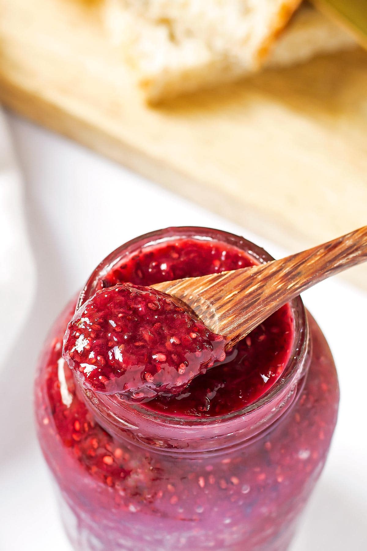 Healthy Strawberry Jam in Jar