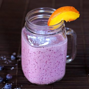 Blueberry Coconut Peach Smoothie Recipe