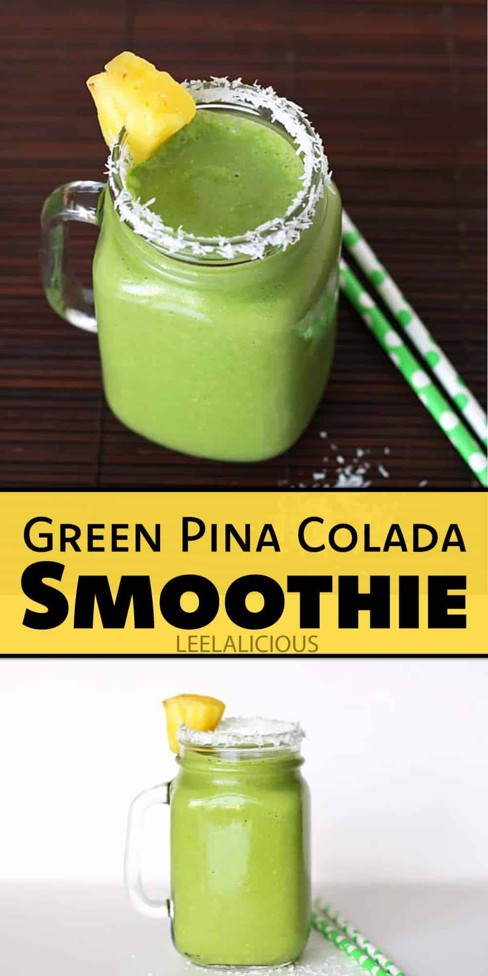 Green Pina Colada Smoothie