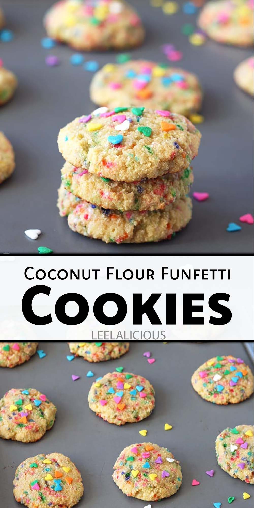 Coconut Flour Funfetti Cookies