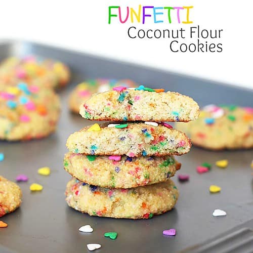 Gluten Free Coconut Flour Funfetti Cookies Recipe
