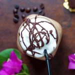 My Copycat Starbuck's Java Chip Frappuccino recipe is a healthier version of the popular iced coffee indulgence. This homemade coffee chocolate shake is dairy-free (coconut milk & cream) and naturally sweetened with only a little maple syrup.