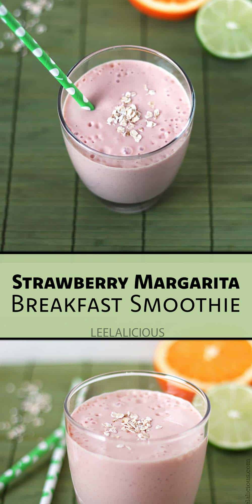 Strawberry Margarita Breakfast Smoothie