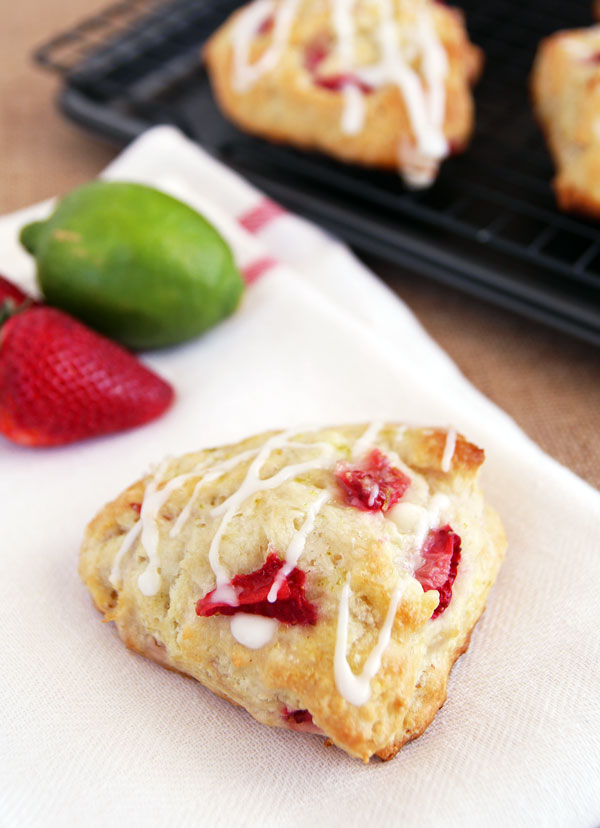 Strawberry Scone with Lime