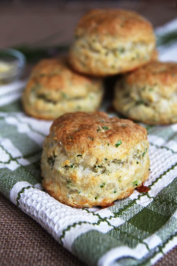 Sourdough Cheese and Chive Biscuits