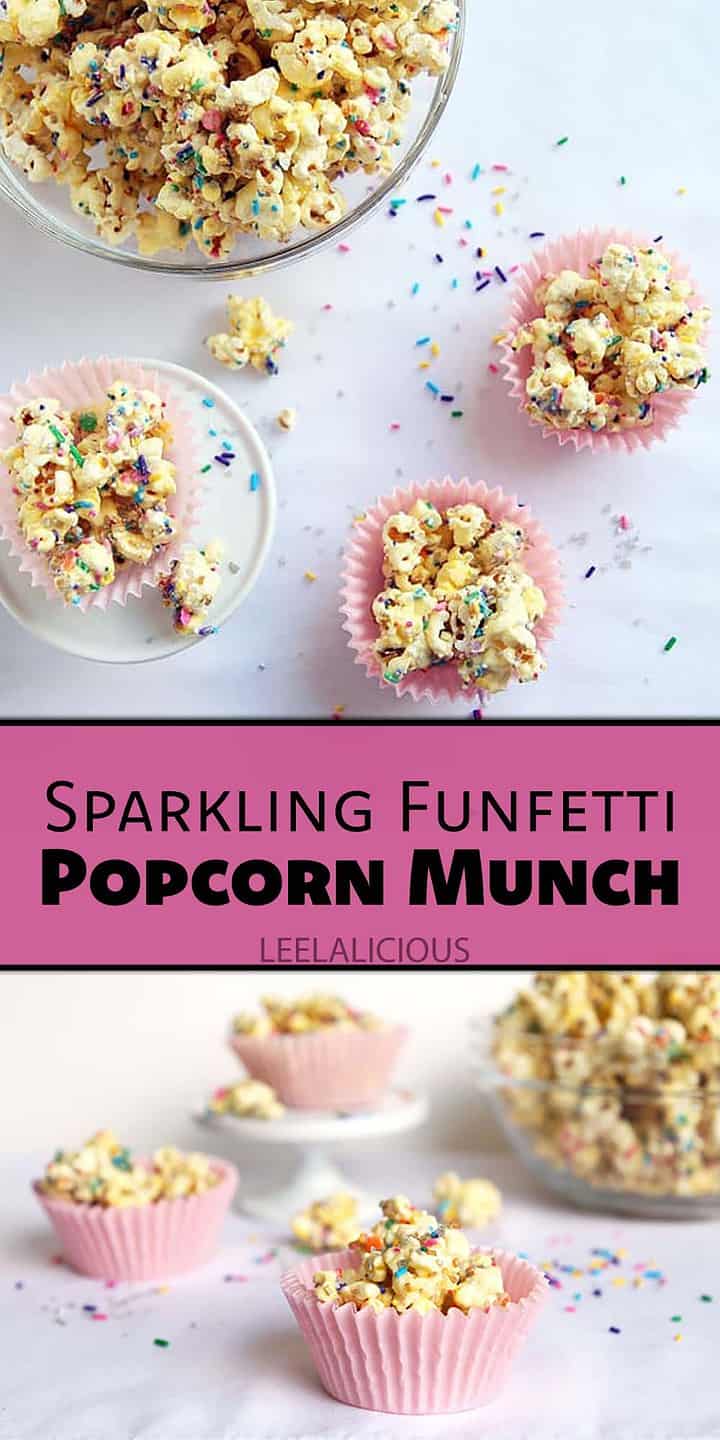 Funfetti Popcorn Recipe » LeelaLicious