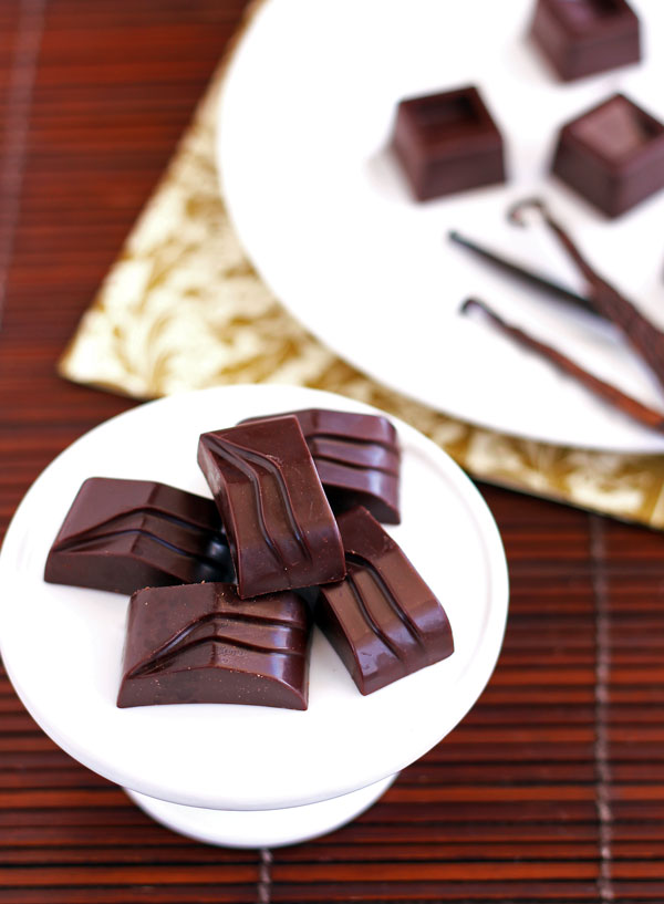 Homemade Dark Chocolate Squares
