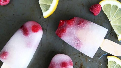 Lemonade Raspberry Popsicles Recipe