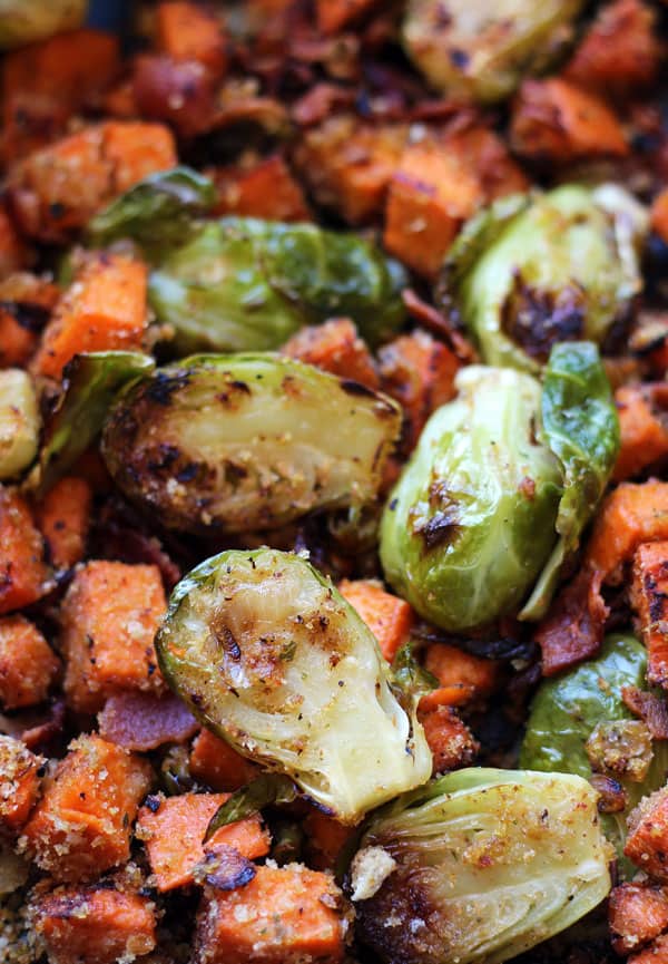 Brusselsprouts Sweet Potato Hash
