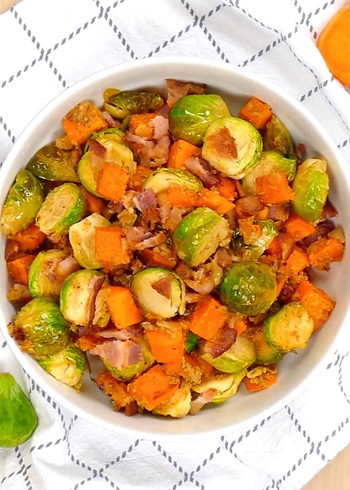 Brussels and Sweet Potatoes
