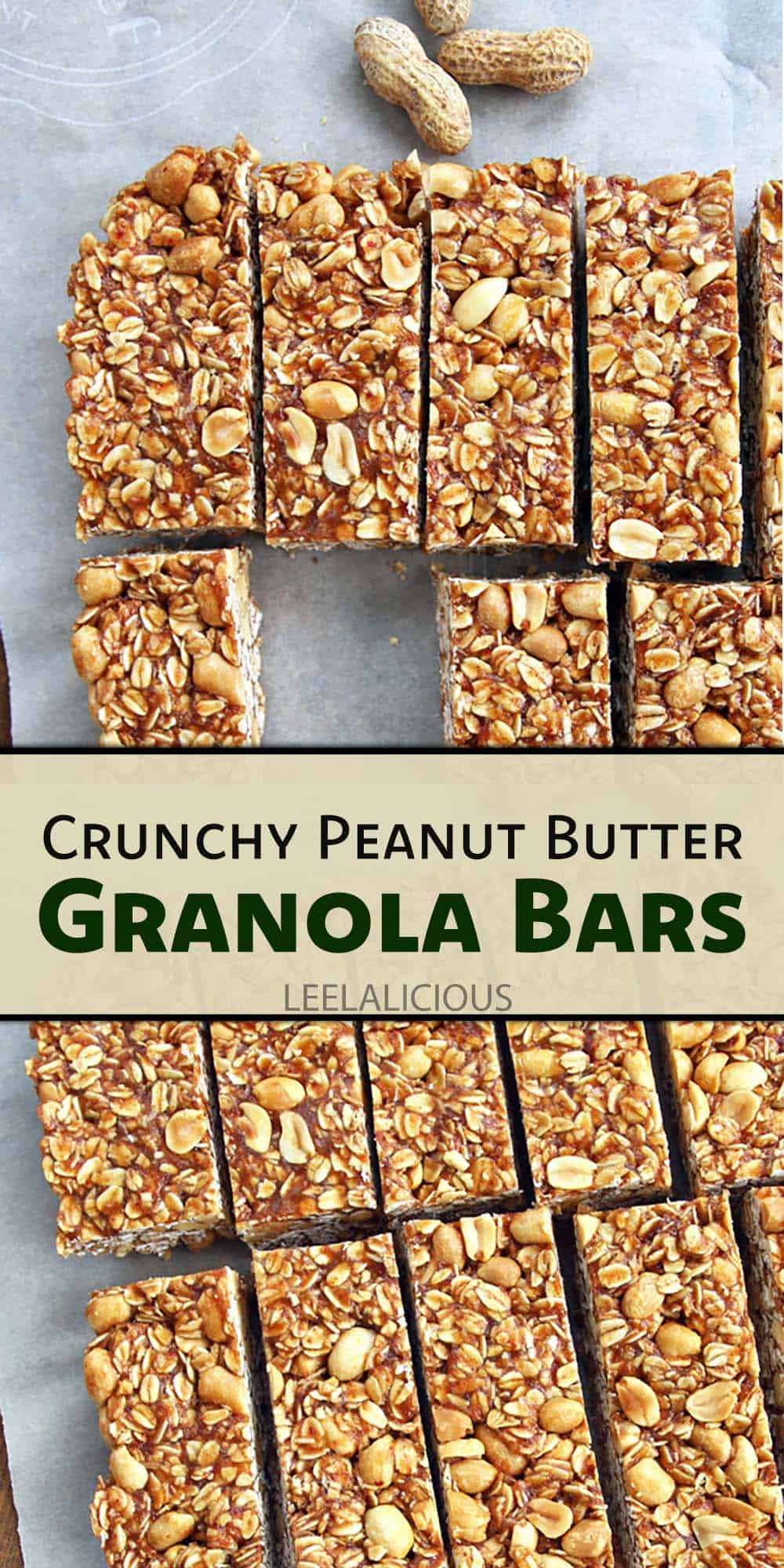 Crunchy Peanut Butter Granola Bars