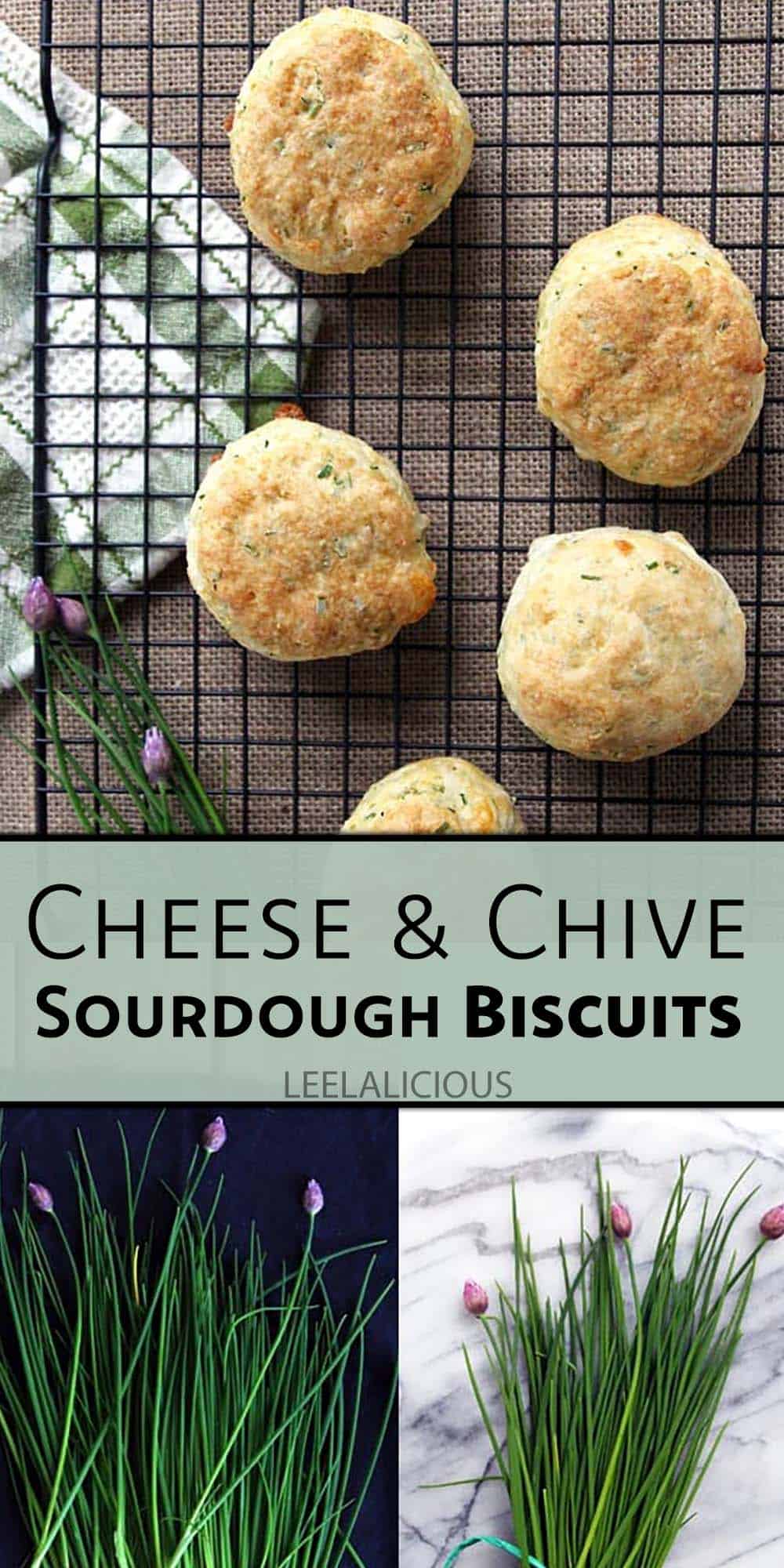 Cheese and Chive Sourdough Biscuits