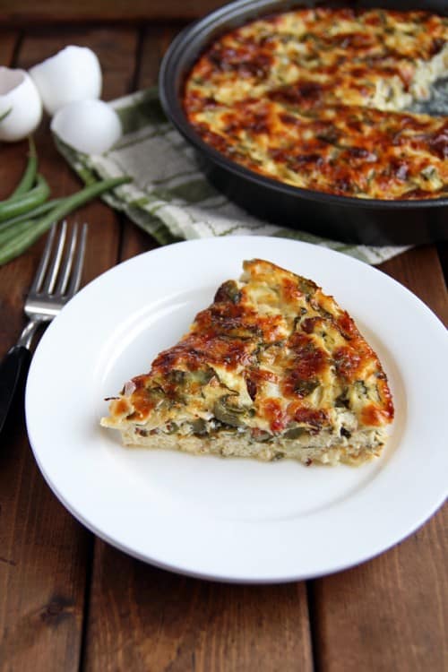 Crustless Veggie Quiche Recipe » LeelaLicious