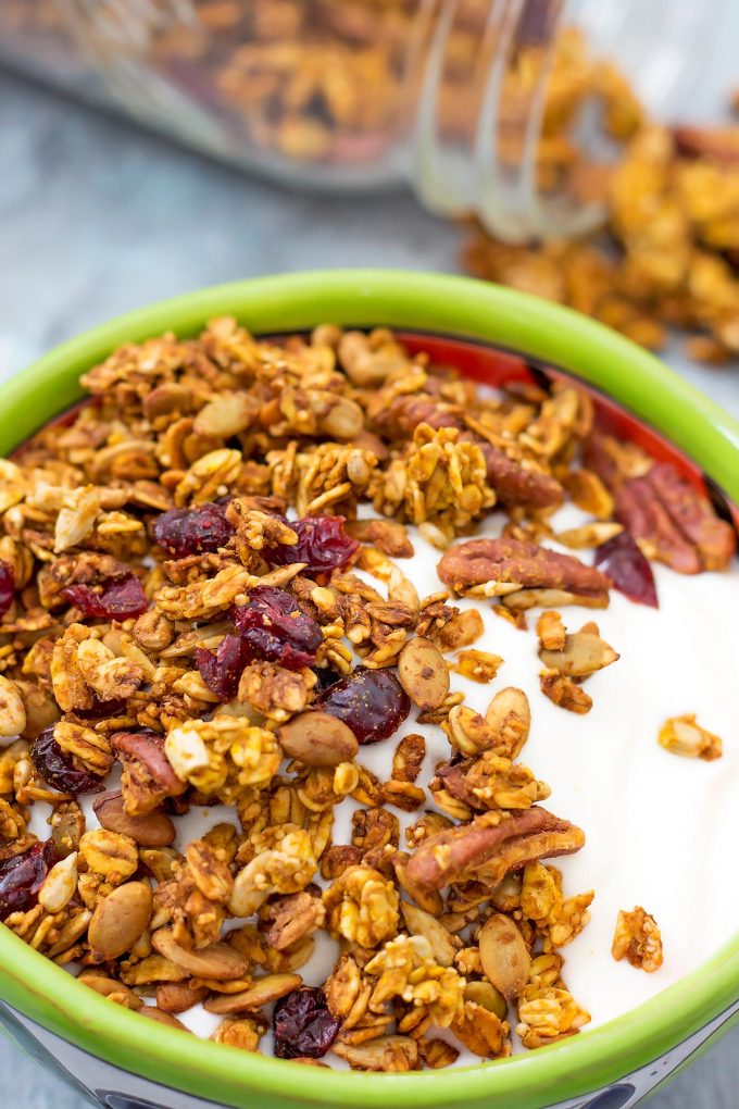 Pumpkin Seed Granola Recipe » LeelaLicious