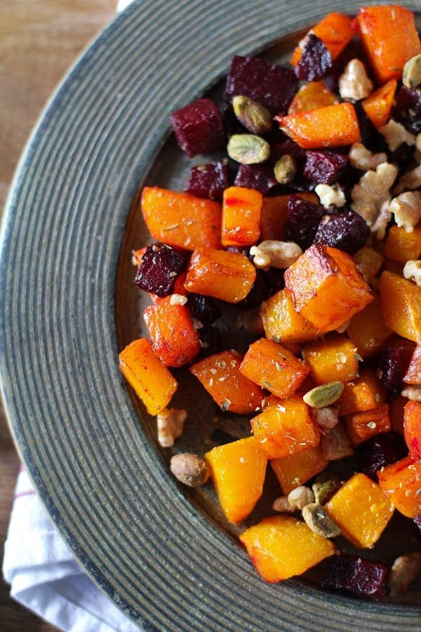 Maple Butternut Squash and Beets