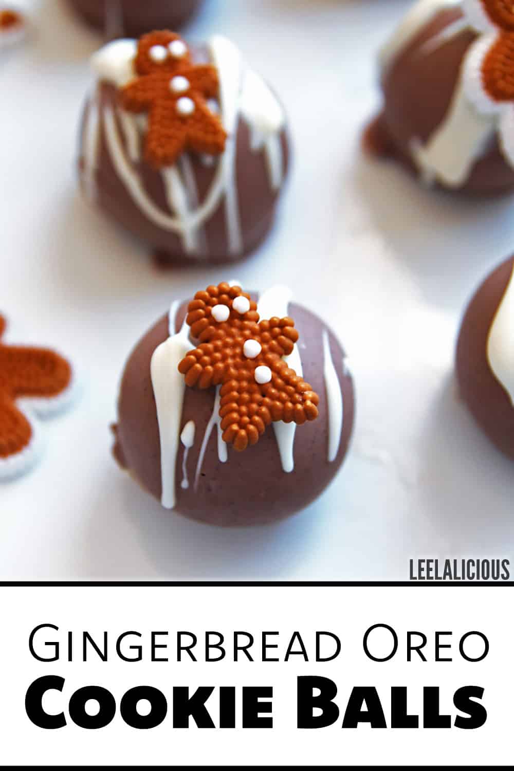 Gingerbread Oreo Cookie Balls Recipe » LeelaLicious
