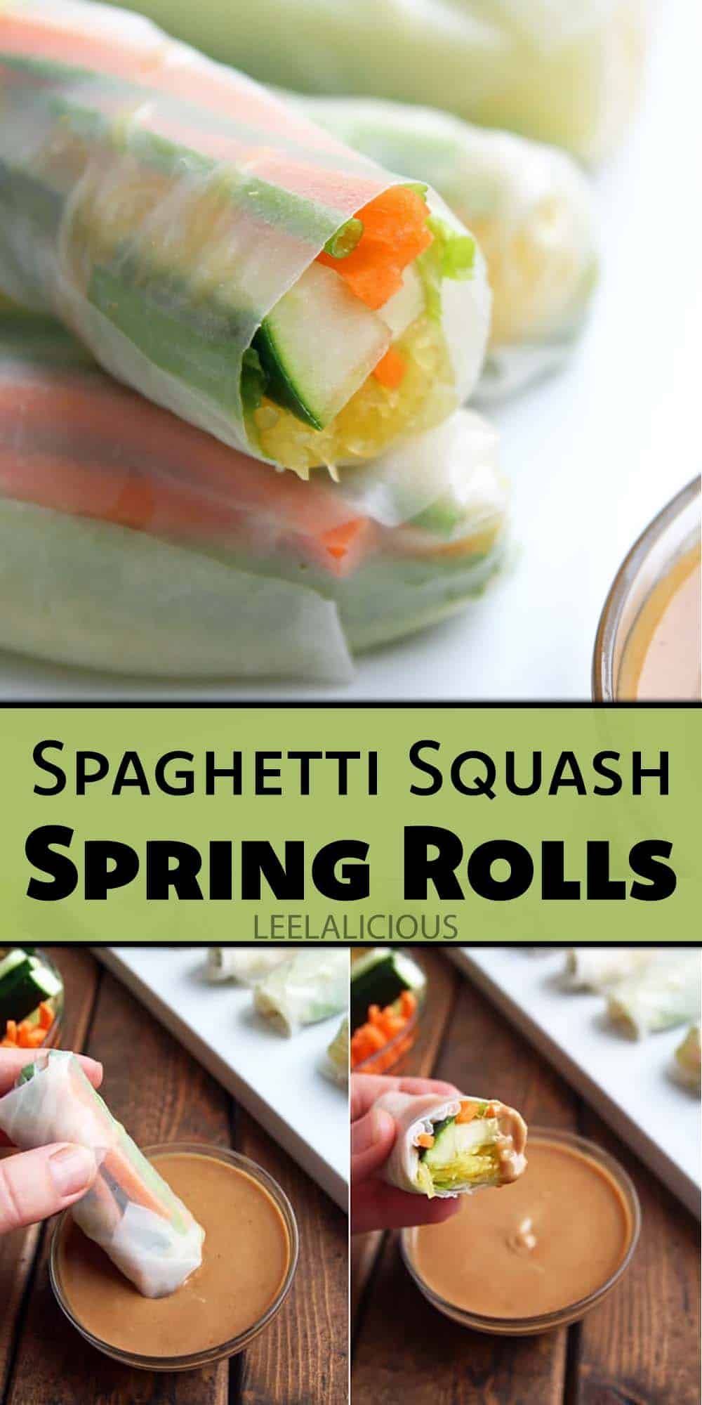 Spaghetti Squash Spring Rolls