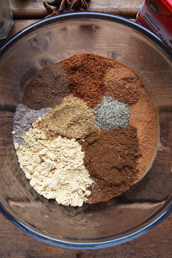 Making Gingerbread Spice Mix