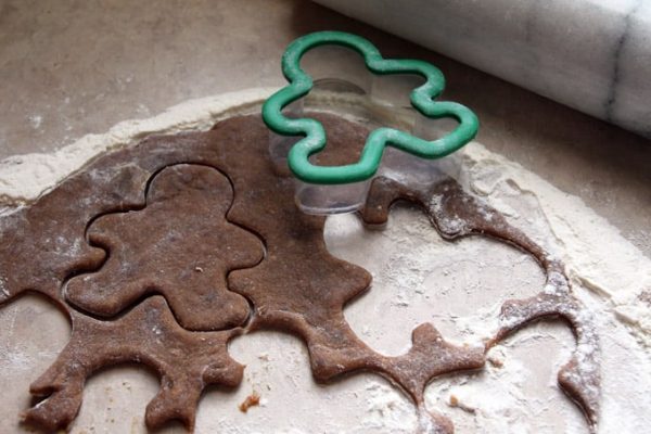 Cutting Gingerbread Cookies