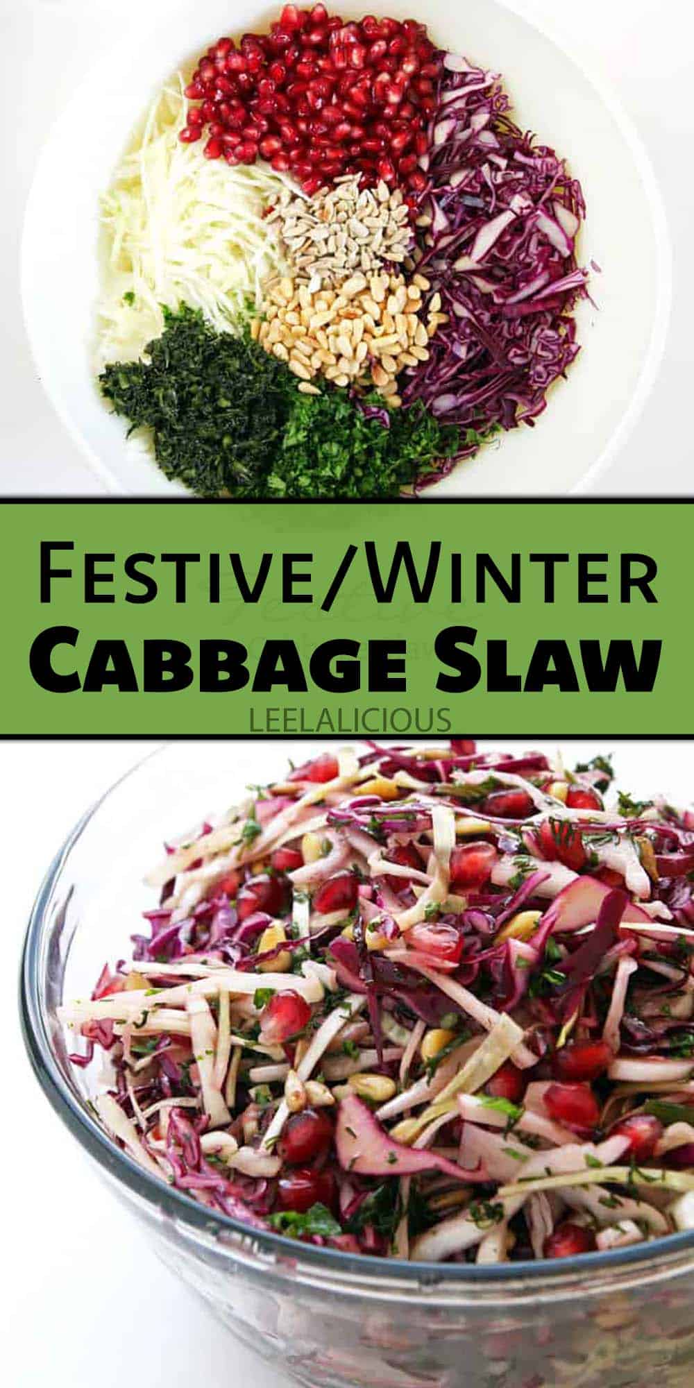 Festive Winter Cabbage Slaw