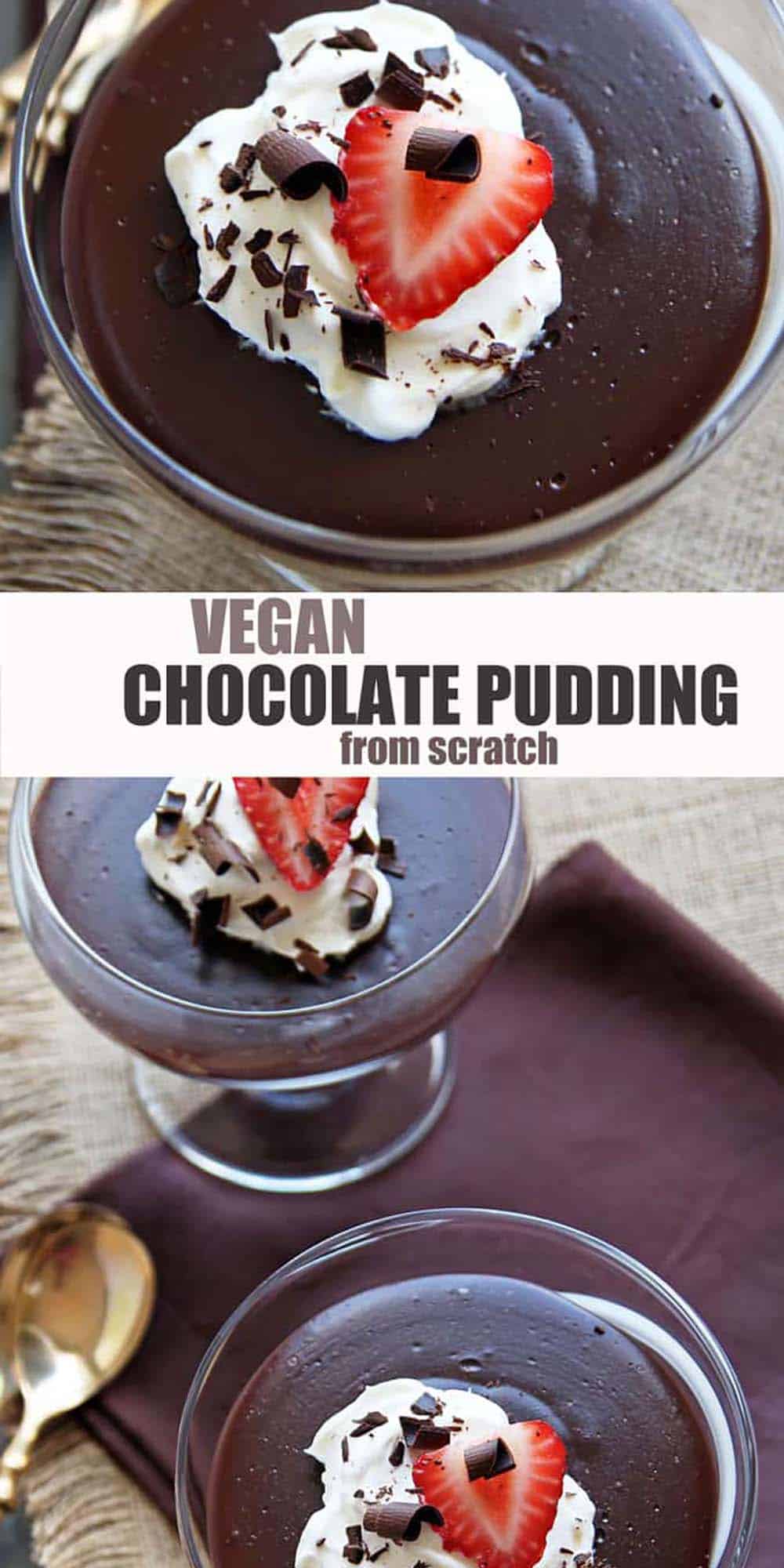 Vegan Chocolate Pudding Made From Scratch