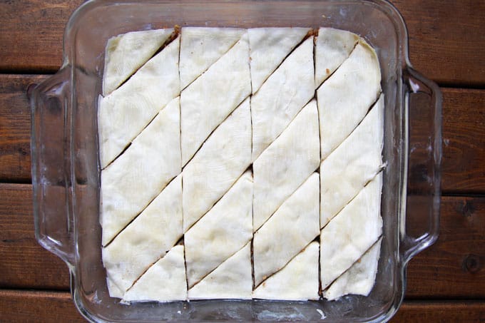 Pecan Baklava Before Baking